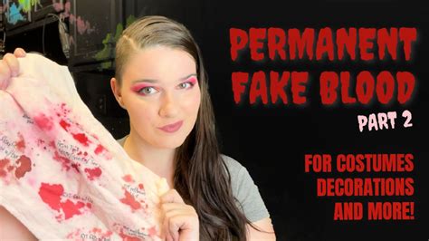 fake clothing paint|How to Make Fake Blood: 25 Easy DIY Recipe List .